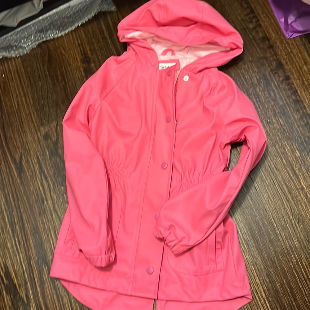 Girl size 6-6x cat and jack pink rain coat